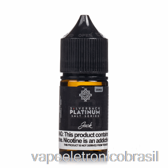 Vape Recarregável Jack - Sais Da Série Silverback Platinum - 30ml 25mg